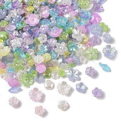 Pearlized ABS Plastic Beads KY-G032-02A-1