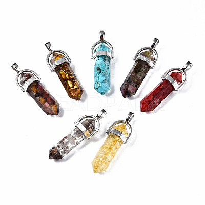 Transparent Epoxy Resin Pendants RESI-Q215-001-NR-1