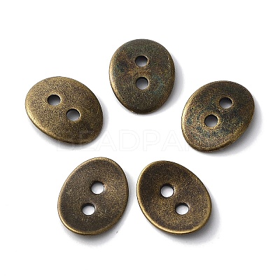 Brass Button Clasps KK-G080-M-1