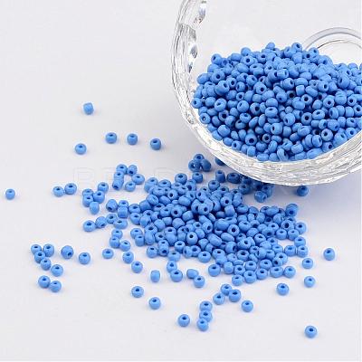 12/0 Opaque Colours Round Glass Seed Beads X-SEED-A010-2mm-43B-1