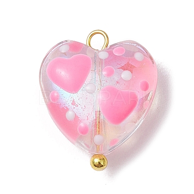 Glass Pendants PALLOY-JF02488-1