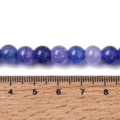 Crackle Glass Beads Strands GLAA-F098-05C-11-1