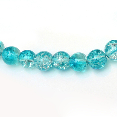 Baking Paint Crackle Glass Beads Strands X-CCG-S001-4mm-06-1