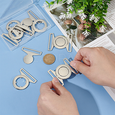 6Sets Zinc Alloy Side Release Buckles FIND-BC0013-98B-1