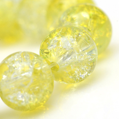 Baking Paint Crackle Glass Beads Strands X-CCG-S001-10mm-04-1