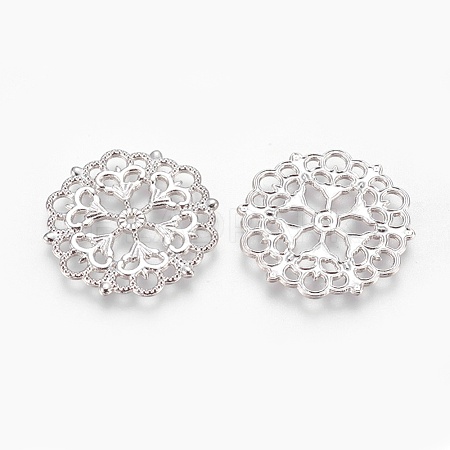Tibetan Style Filigree Joiners Links TIBE-A11623-P-LF-1
