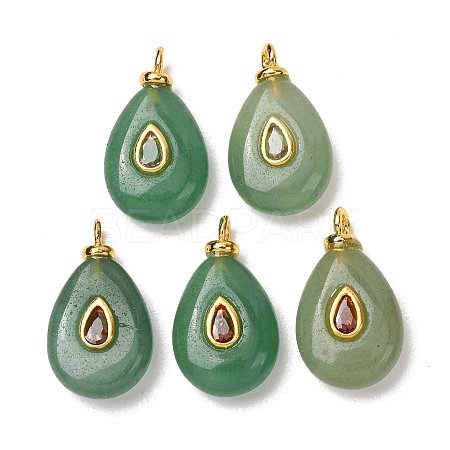 Natural Green Aventurine Pendants GG-CBAA798-01G-06-1