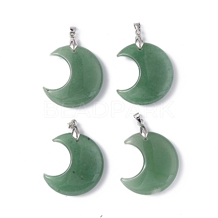 Natural Green Aventurine Pendants G-Z022-04D-1