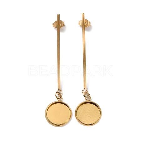 304 Stainless Steel Stud Earring Findings STAS-P328-12G-1