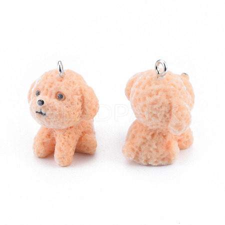 Opaque Resin Pendants RESI-T053-10-1