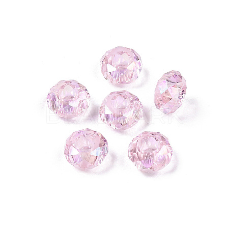 Transparent Glass European Beads GPDL-N005-D14mm-A02-1