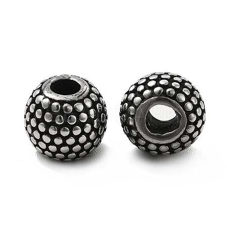 304 Stainless Steel Beads STAS-B035-10AS-1