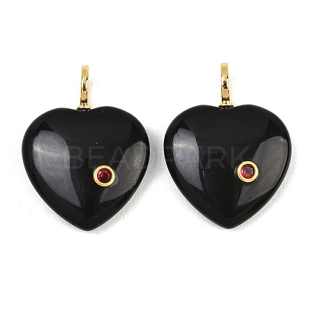 Natural Obsidian Pendants G-D104-01G-14-1