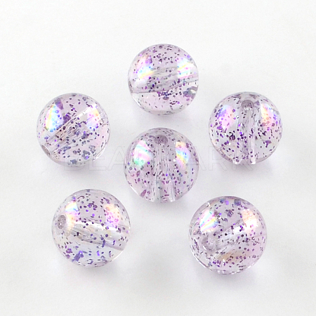 Round AB Color Transparent Acrylic Beads TACR-D005-14mm-03-1