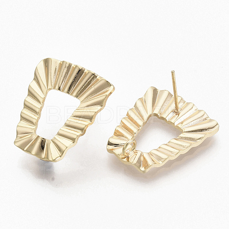 Brass Stud Earring Findings KK-T056-16G-NF-1
