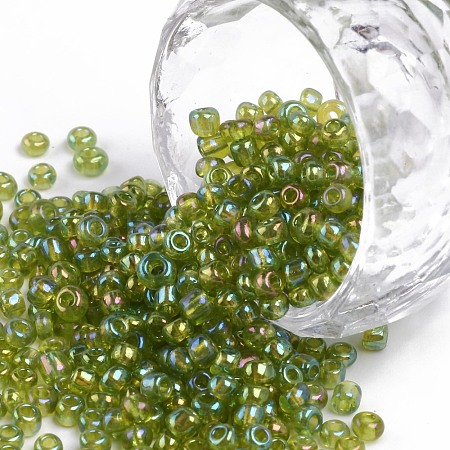 8/0 Round Glass Seed Beads SEED-US0003-3mm-164-1