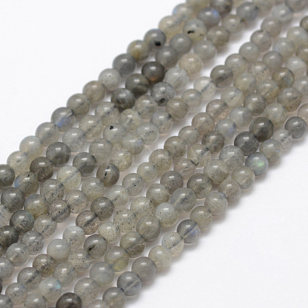 Natural Labradorite Beads Strands G-P322-31-4mm-1
