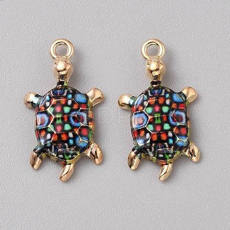 Alloy Enamel Pendants FIND-CJC0027-01G-03-1