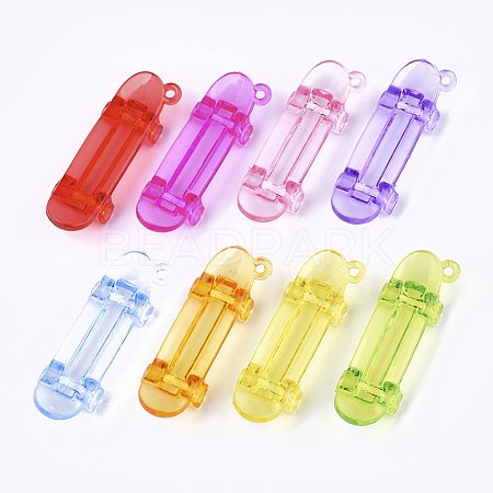 Transparent Acrylic Big Pendants TACR-S133-008-1