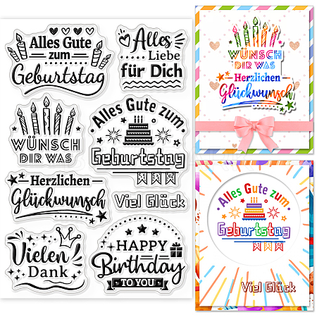 Custom Summer Theme PVC Plastic Clear Stamps DIY-WH0631-0063-1