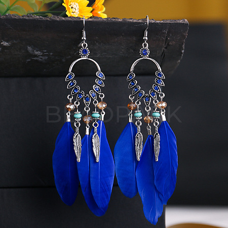 Alloy Rhinestone Teardrop Chandelier Earrings FS-WG764FB-08-1