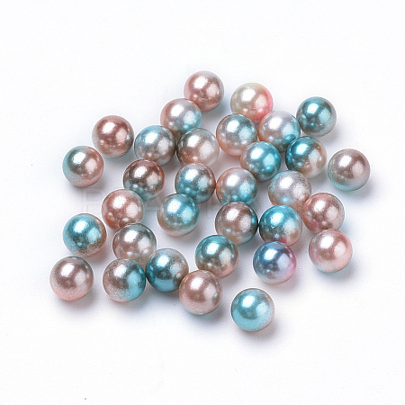 Rainbow Acrylic Imitation Pearl Beads LS-OACR-R065-8mm-A09-1
