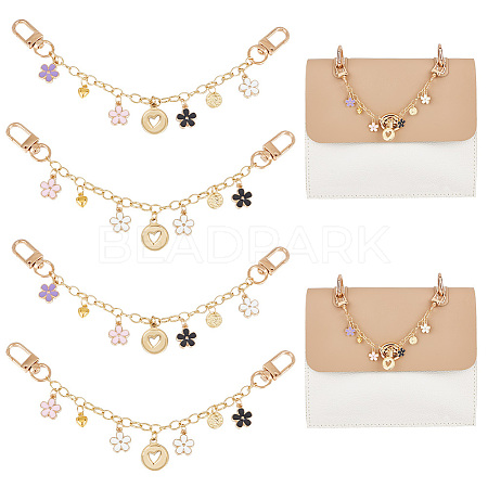 Alloy Enamel Pendant Decorative Purse Chains AJEW-AB00108-1