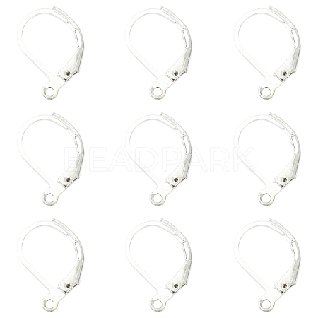 100Pcs Brass Leverback Earring Findings KK-YW0003-37S-1