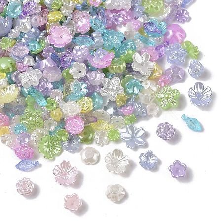 Pearlized ABS Plastic Beads KY-G032-02A-1