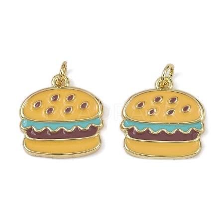 Brass Enamel Pendants KK-I358-072G-02-1