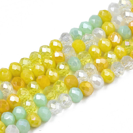 Opaque Glass Beads Strands GLAA-T006-07-A06-1
