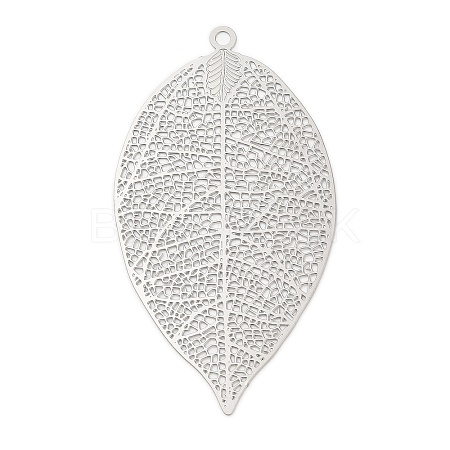 Non-Tarnish 304 Stainless Steel Filigree Pendants STAS-K257-01P-1