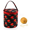 Oxford Zipper Knitting Bucket Bag with Handle PW-WG69279-03-1