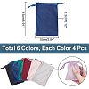 24Pcs 6 Colors Velvet Jewelry Drawstring Bags TP-HY0001-05B-2