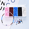 6000Pcs 5 Colors Glass Seed Beads SEED-YW0001-15A-8