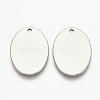 Tarnish Resistant 201 Stainless Steel Stamping Blank Tag Pendants LS-STAS-S076-05-1