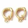 Brass Fold Over Clasps KK-P223-25G-2