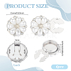 6Pcs Zinc Alloy & Rhinestone Cufflinks BUTT-PH0001-83P-2