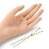 Rack Plating Brass Box Chain Slider Bracelets MAK-YW0001-04G-5