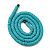 Handmade Polymer Clay Beads Strands CLAY-R089-4mm-Q107-4