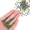 Opaque Colours Two Tone Seed Glass Bugle Beads SEED-T006-02B-03-6