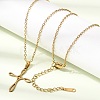 304 Stainless Steel Religion Cross Pendant Necklaces SA-CBAB727-02G-1