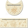 2Pcs 2 Style Natural Wood Card Stand for Tarot DJEW-GF0001-23-1