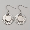 304 Stainless Steel Geometry Dangle Earring Settings FIND-WH0032-74P-02-1