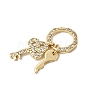 Brass Micro Pave Clear Cubic Zirconia Pendants KK-H267-092G-2
