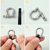 Alloy D-Ring Anchor Shackle Clasps X-PALLOY-L169-08-3
