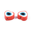Handmade Polymer Clay Beads CLAY-T019-08F-4
