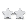 Spray Painted Wood Beads WOOD-F017-01B-1