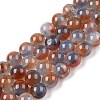 Dyed Natural White Jade Beads Strands G-T138-8mm-210-25-4