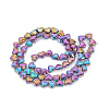 Electroplate Non-magnetic Synthetic Hematite Beads Strands G-T061-101D-2